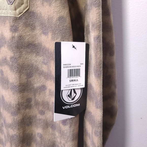 Volcom Seabrook Mock Neck Fleeve Pullover Sweatshirt Size S - Picture 3 of 3